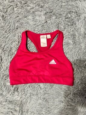 adidas Bright Fuchsia Racerback Sports Bra